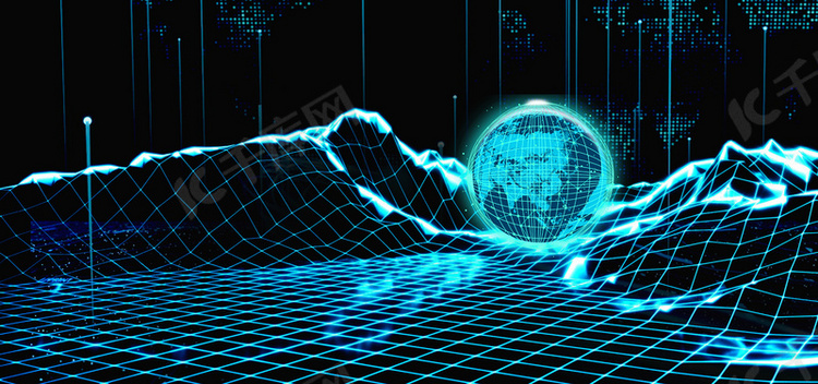科技科技線條藍色科技風